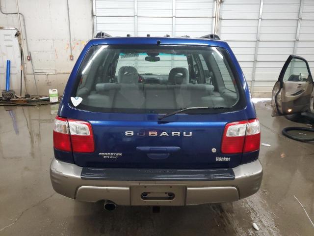 JF1SF65542H715369 - 2002 SUBARU FORESTER S BLUE photo 6