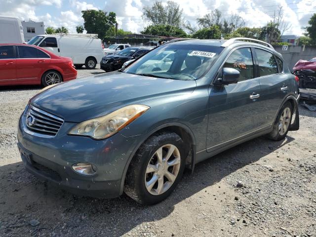 JNKAJ09E78M305739 - 2008 INFINITI EX35 BASE BLUE photo 1