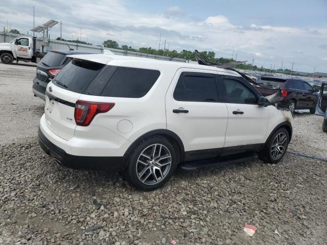 1FM5K8GT4GGA83458 - 2016 FORD EXPLORER SPORT WHITE photo 3