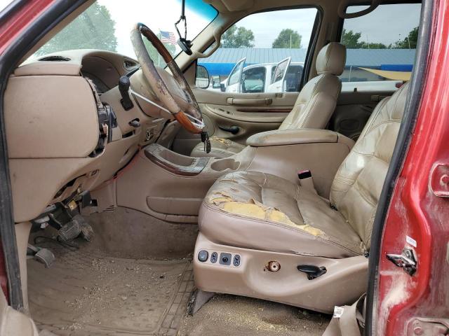 5LMPU28A2XLJ41892 - 1999 LINCOLN NAVIGATOR წითელი ფოტო 7