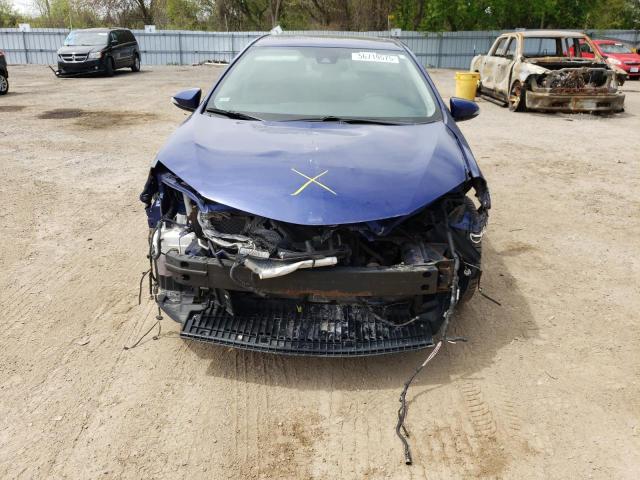 2T1BURHE6KC202299 - 2019 TOYOTA COROLLA L 蓝色 照片 5