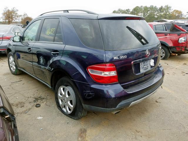 4JGBB86EX7A252486 - 2007 MERCEDES-BENZ ML 350 BLUE photo 3