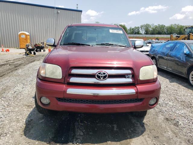 5TBBT44176S480059 - 2006 TOYOTA TUNDRA ACCESS CAB SR5 BURGUNDY photo 5