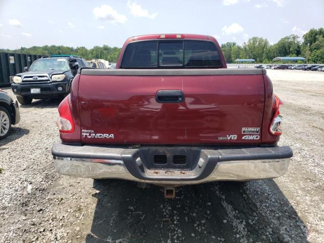 5TBBT44176S480059 - 2006 TOYOTA TUNDRA ACCESS CAB SR5 BURGUNDY photo 6