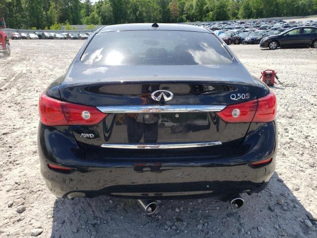 JN1BV7AR8FM402675 - 2015 INFINITI Q50 BASE BLACK photo 6