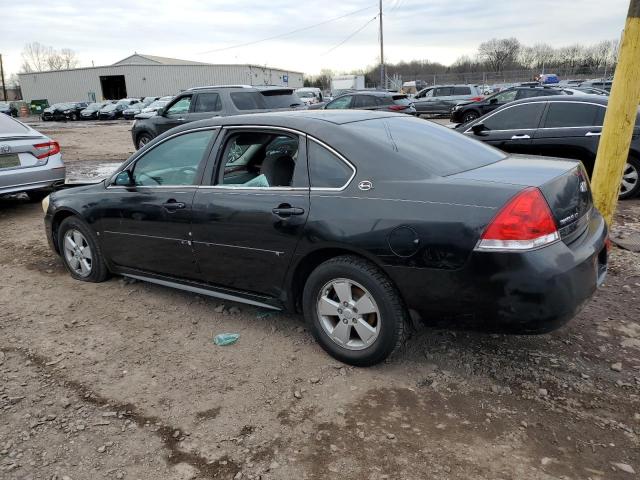 2G1WT57N191188408 - 2009 CHEVROLET IMPALA 1LT BLACK photo 2