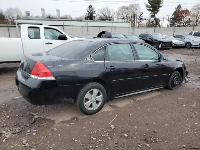 2G1WT57N191188408 - 2009 CHEVROLET IMPALA 1LT BLACK photo 3