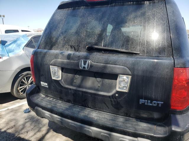 2HKYF18583H603129 - 2003 HONDA PILOT EXL BLACK photo 6