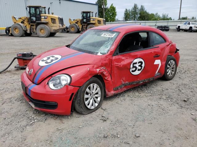 3VWFP7AT3DM670648 - 2013 VOLKSWAGEN BEETLE RED photo 1