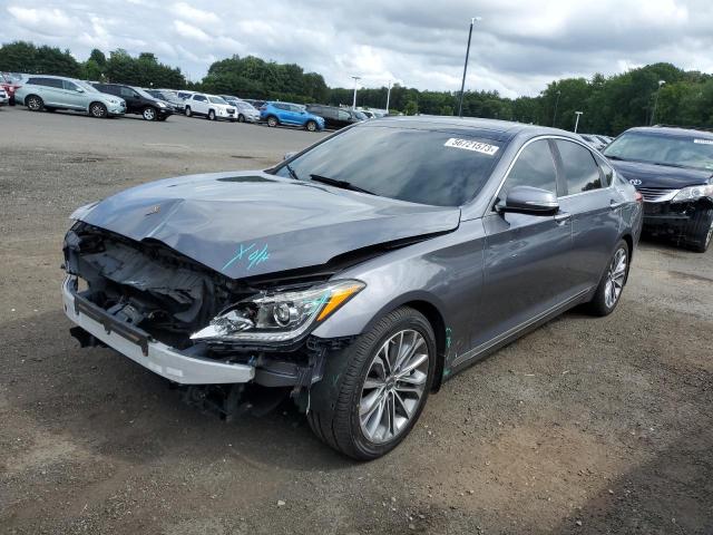 KMHGN4JE0FU069480 - 2015 HYUNDAI GENESIS 3.8L GRAY photo 1