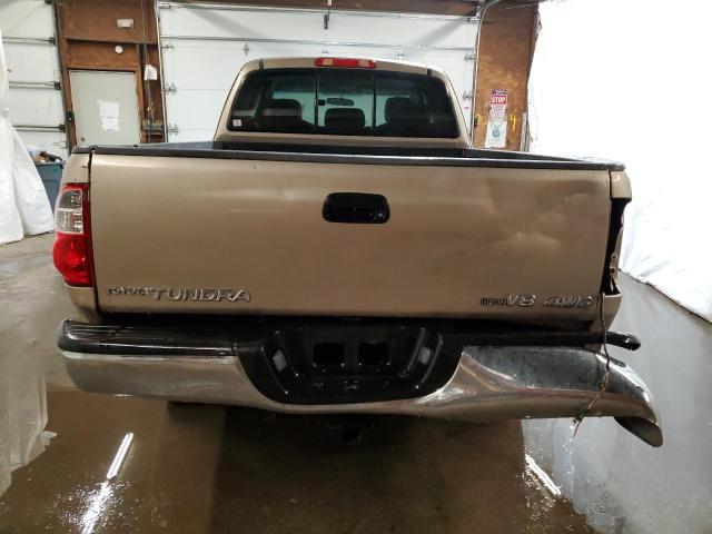 5TBBT44175S469884 - 2005 TOYOTA TUNDRA ACCESS CAB SR5 BEIGE photo 6
