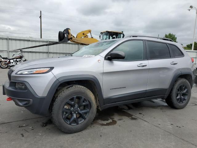 1C4PJMBX2JD507599 - 2018 JEEP CHEROKEE TRAILHAWK SILVER photo 1