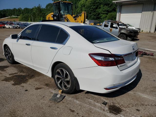 1HGCR2F87GA058270 - 2016 HONDA ACCORD EXL WHITE photo 2