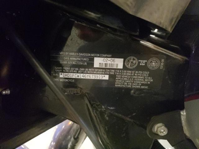 1HD1FCW146Y673919 - 2006 HARLEY-DAVIDSON FLHTCUI 蓝色 照片 9