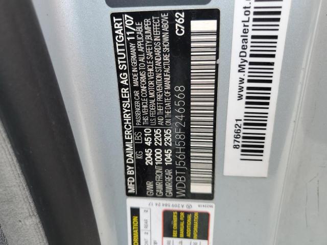 WDBTJ56H58F246568 - 2008 MERCEDES-BENZ CLK 350 SILVER photo 13