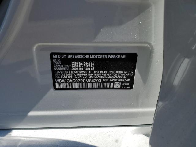 WBA13AG07PCM84293 - 2023 BMW 530E WHITE photo 13