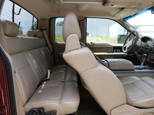 1FTPX14585KC66089 - 2005 FORD F-150 MAROON photo 10