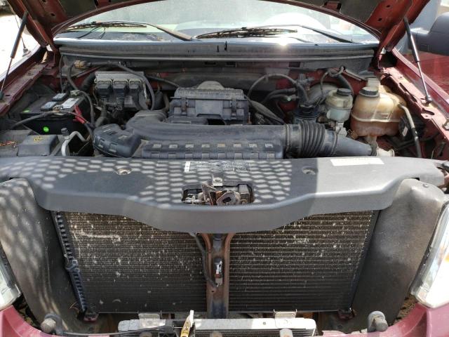 1FTPX14585KC66089 - 2005 FORD F-150 MAROON photo 11