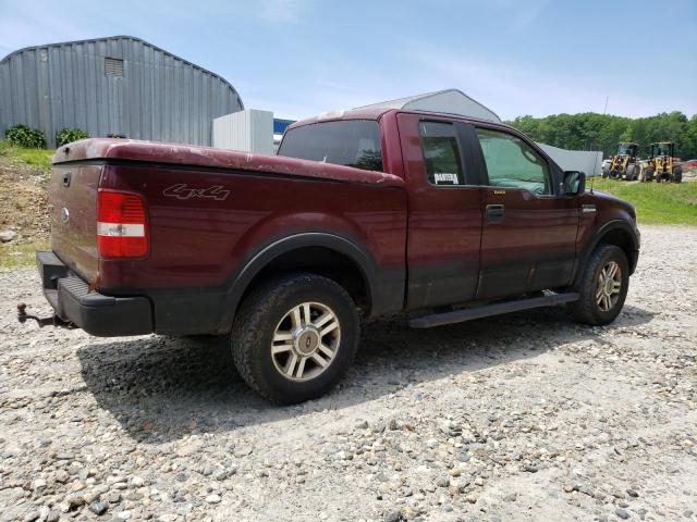 1FTPX14585KC66089 - 2005 FORD F-150 MAROON photo 3