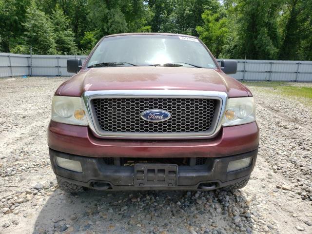 1FTPX14585KC66089 - 2005 FORD F-150 MAROON photo 5