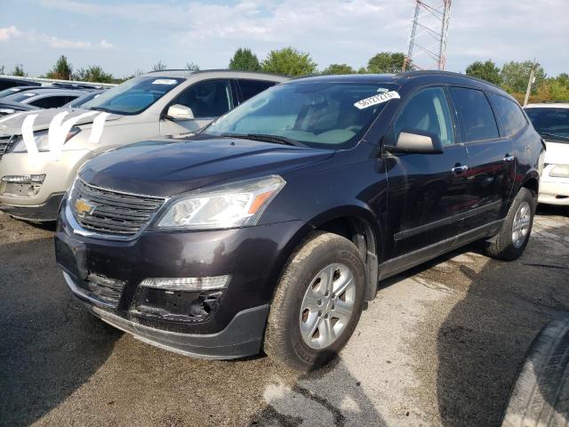 1GNKRFKD7FJ154331 - 2015 CHEVROLET TRAVERSE LS GRAY photo 1