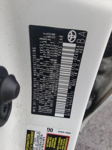 5YFBURHE6JP820270 - 2018 TOYOTA COROLLA L 白色 照片 12