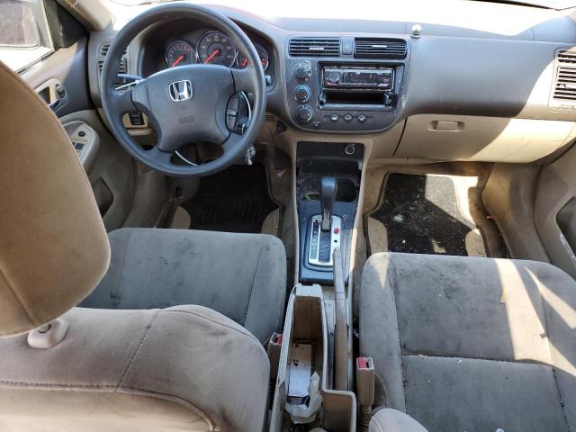 JHMES16583S002322 - 2003 HONDA CIVIC LX MAROON photo 8