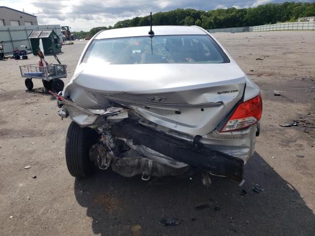 KMHCT4AE4DU278870 - 2013 HYUNDAI ACCENT GLS SILVER photo 6