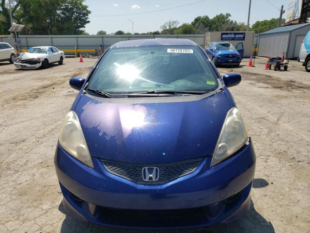 JHMGE88449S020046 - 2009 HONDA FIT SPORT BLUE photo 5