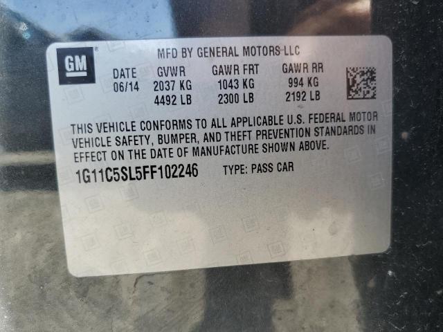 1G11C5SL5FF102246 - 2015 CHEVROLET MALIBU 1LT 灰色 照片 13