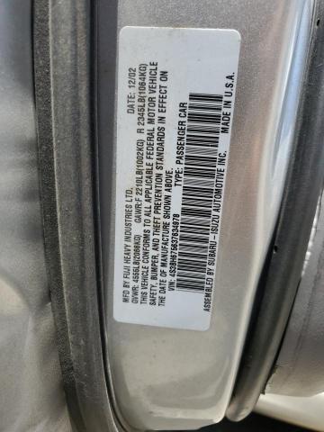 4S3BH675637634978 - 2003 SUBARU LEGACY OUTBACK AWP 银色 照片 13