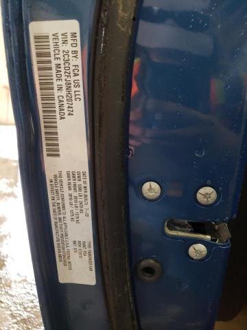 2C3CDZFJ8NH207474 - 2022 DODGE CHALLENGER R/T SCAT PACK BLUE photo 12