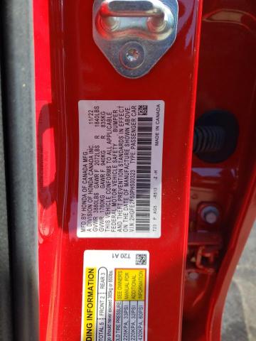 2HGFE2F50PH500323 - 2023 HONDA CIVIC SPORT 红色 照片 13