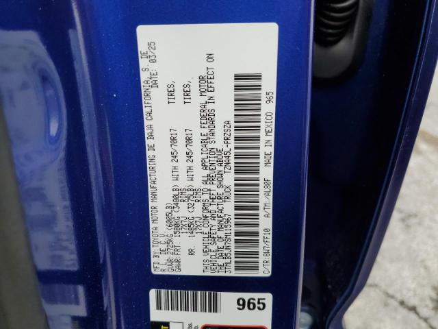 3TMLB5JN7SM115967 - 2025 TOYOTA TACOMA DOUBLE CAB 蓝色 照片 12