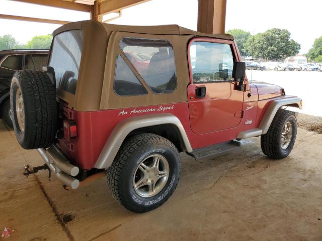 1J4FY19S0WP774062 - 1998 JEEP WRANGLER / SPORT RED photo 3