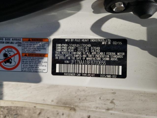 JF1ZNAA18F8710656 - 2015 TOYOTA SCION FR-S თეთრი ფოტო 12