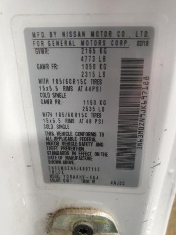 3N63M0ZN9JK697188 - 2018 CHEVROLET CITY EXPRE LT 白色 照片 14