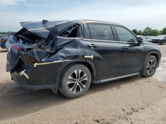 5TDGZRAH3NS111059 - 2022 TOYOTA HIGHLANDER XLE BLACK photo 3