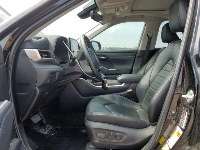 5TDGZRAH3NS111059 - 2022 TOYOTA HIGHLANDER XLE BLACK photo 7