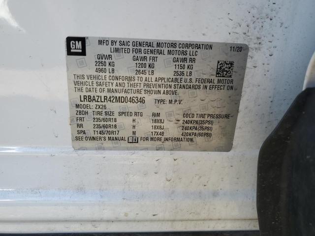 LRBAZLR42MD046346 - 2021 BUICK ENVISION PREFERRED 白色 照片 13