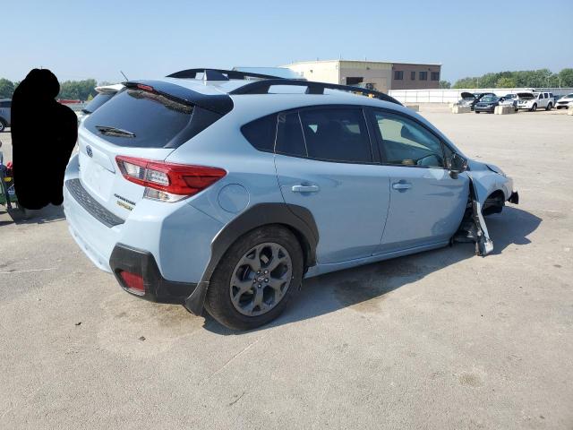 JF2GTHSC8NH285469 - 2022 SUBARU CROSSTREK SPORT BLUE photo 3