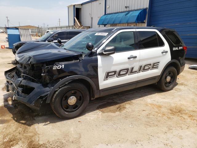 1FM5K8AR0HGD57916 - 2017 FORD EXPLORER POLICE INTERCEPTOR TWO TONE photo 1