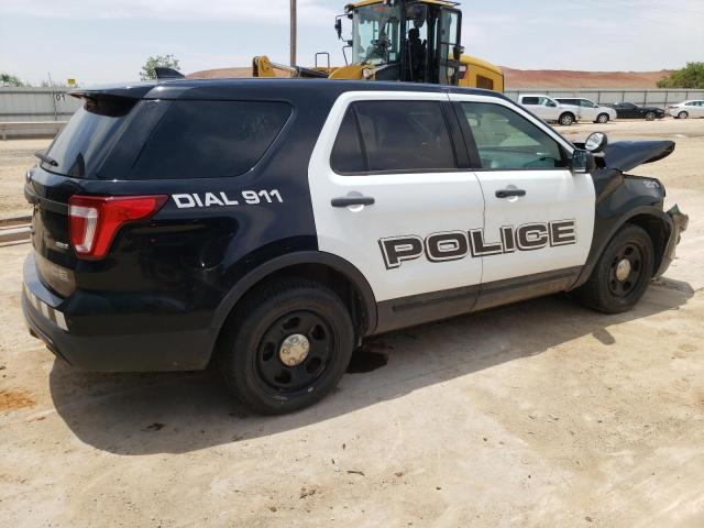 1FM5K8AR0HGD57916 - 2017 FORD EXPLORER POLICE INTERCEPTOR TWO TONE photo 3
