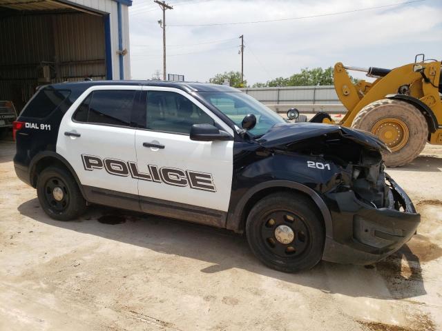 1FM5K8AR0HGD57916 - 2017 FORD EXPLORER POLICE INTERCEPTOR TWO TONE photo 4