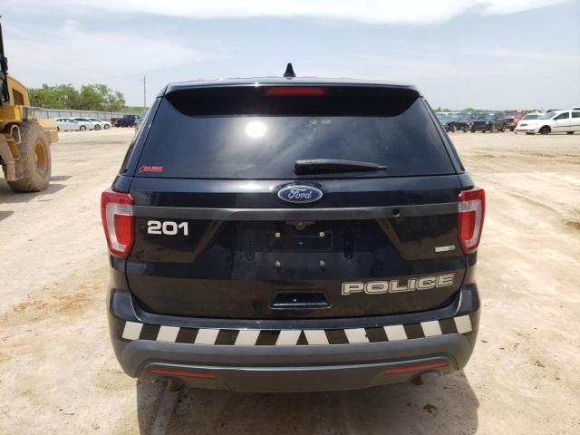 1FM5K8AR0HGD57916 - 2017 FORD EXPLORER POLICE INTERCEPTOR TWO TONE photo 6