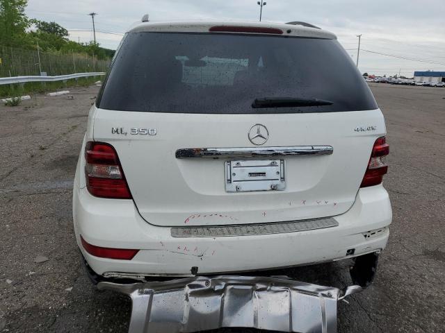 4JGBB8GB5AA581432 - 2010 MERCEDES-BENZ ML 350 4MATIC WHITE photo 6