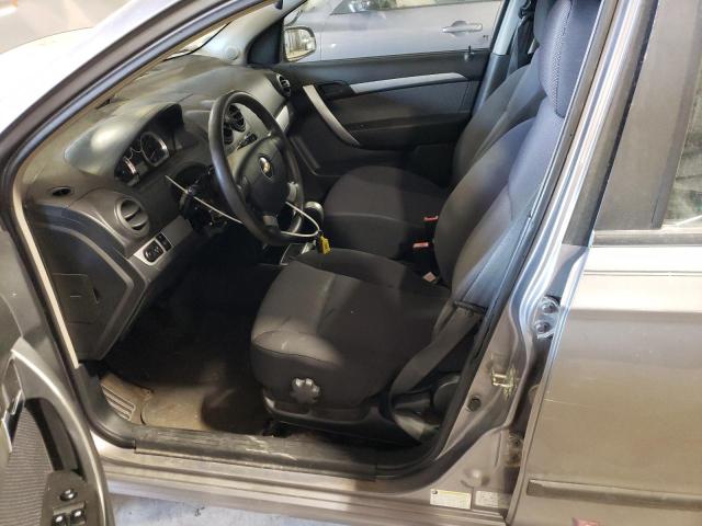 KL1TD5DE8BB191010 - 2011 CHEVROLET AVEO LS ნაცრისფერი ფოტო 7