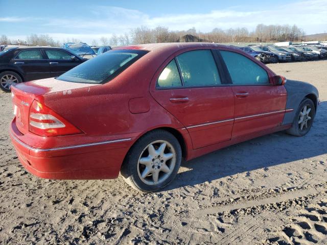 WDBRF84J34F494248 - 2004 MERCEDES-BENZ C 320 4MATIC RED photo 3