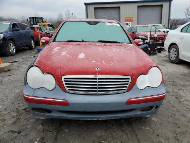 WDBRF84J34F494248 - 2004 MERCEDES-BENZ C 320 4MATIC RED photo 5