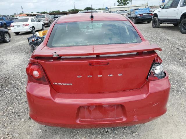 1C3CDZCG1EN165732 - 2014 DODGE AVENGER SXT RED photo 6